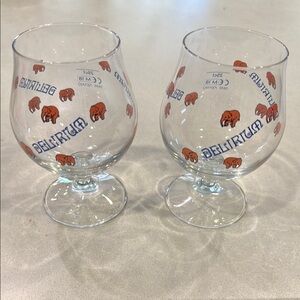 Delirium Belgian Brewery glasses